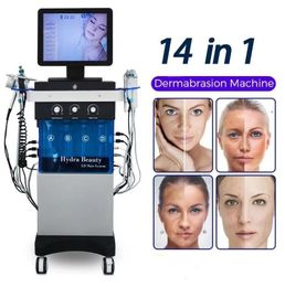 Hydro Peel Machine 14 en 1 Microdermabrasion Hydra Facial Aqua Eau Nettoyage en profondeur RF Lifting Soins de la peau