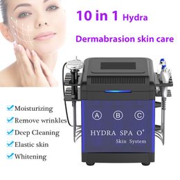 Hydodermabrasie Acne Verbetering Machine Crystal Microdermabrasie RF Skin Lift Rimpel Verwijderingsmachines Zuurstof Jet Peel Hydraterende