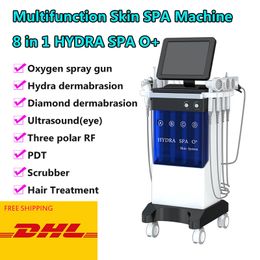 Hydodermabrasie Diamond Peel Huid Blackhead Remover Water Hydro Dermabrasie Diepe Schoonmakende Gezichtsmachine met Bio RF Hoogfrequentie