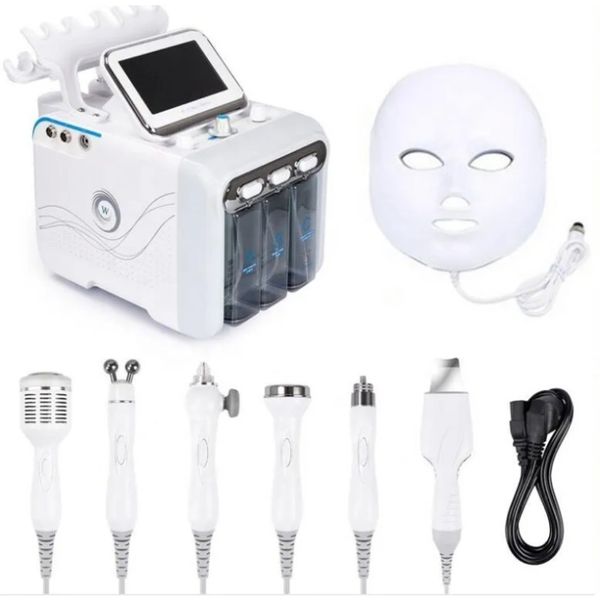 Hidrofacial Dermoabrasión con diamante Limpiador ultrasónico de la piel Cuidado Limpieza de poros Bio Radiofrecuencia Microdermoabrasión Máquina de spa con