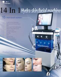 Hidrofaciales maquina hidrofacial 12 en 1 máquina facial de hidrodermoabrasión máquina facial de belleza Hydra Peel 12 en 1 hidrofacial