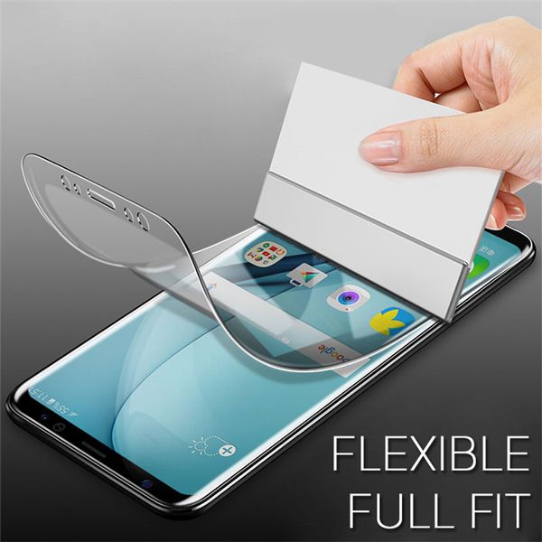 Film d'hydrogel pour iPhone 15 14 13 12 11 XR XS X Pro Mini Max 7 8 Plus pour Samsung Google Screen Protector With Retail Packages