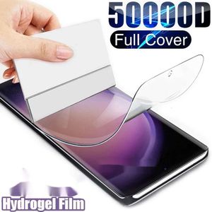 Hydrogel Film For Samsung Galaxy S24 S23 S20 S21 S22 Plus Ultra FE Note 20 9 10 Plus A52S A30 A53 A51 A50 Screen Protector