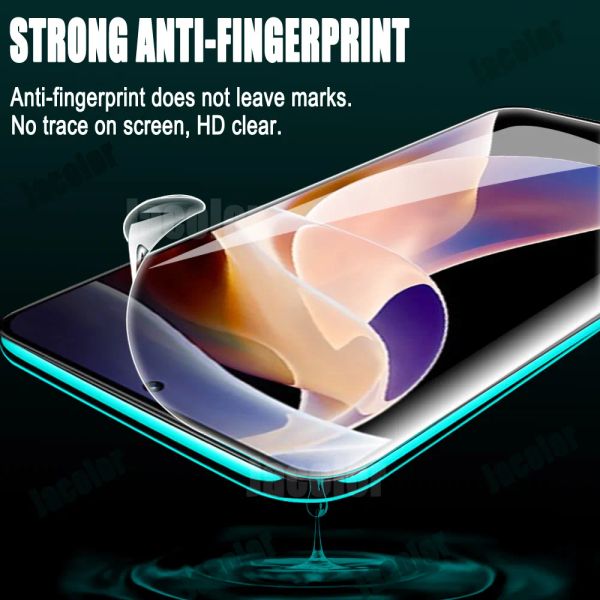 Película de hidrogel para Xiaomi Redmi Note 11 Pro+ 11 4G 11S 5G 11E 11SE 11T Pro Screen Gel Protector/Back Cover Film/Lens Safety Glass