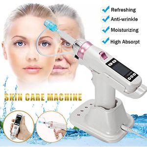 Draagbare Mesotherapie Gun EZ Negatieve druk Meso Machine Water Injector Microneedle Injectie Gezicht Huid Hijs Rimpel Removal Anti Stretch Marks Haarverlies