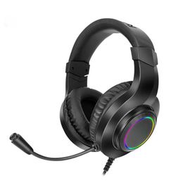 HYLAS H260 RGB auriculares para juegos, sonido envolvente de 3,5mm, auriculares para ordenador, PC, auriculares con micrófono para PS4 Switch Xbox-one