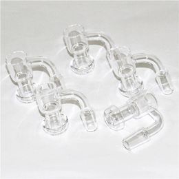 Pleine soudure Quartz Bangers Nail Smoking Domeless 25mm Soudage Bord biseauté 14mm Male Nails Pipe à eau Banger pour Bang en verre