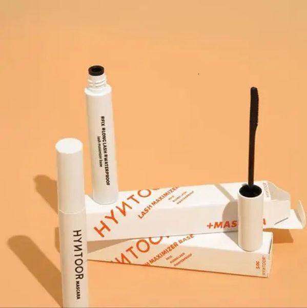 HYNTOOR Styling Base Cream Mascara Alargar Grueso Curl Mascara Maquillaje impermeable Rizador de pestañas gratis 240124