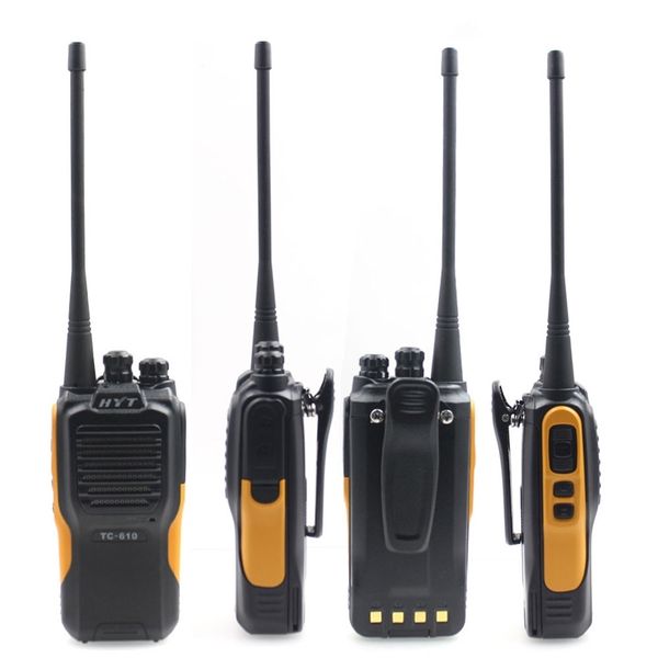 HYT TC-610 5W Radio bidireccional portátil walkie talkie 1200mAH batería estándar radio bidireccional portátil 210817