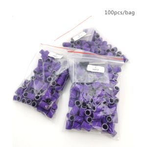 Hytoos 100pcs / sac Bandes de ponçage violet sans mo-de forage à ongles de mandrin accessoires de gel