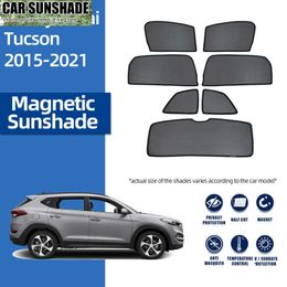 Hyundai Tucson TL 2015-2021 Nuevo sol de sol magnético para la cortina del parabrisas delantera Cortina del lado trasero Ventana del sol