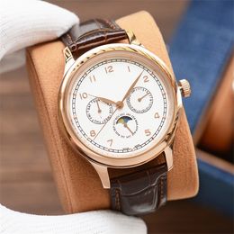 I-105 montre DE luxe мужские часы 40/42/44 мм механический механизм, тонкий стальной корпус, резиновый ремешок, роскошные часы, наручные часы