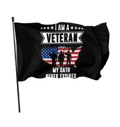 I Am A Veteraan My Oath Never Expires 3039 x 5039ft Vlaggen Buitenfeestbanners 100D Polyester Hoge kwaliteit met messing 6086175