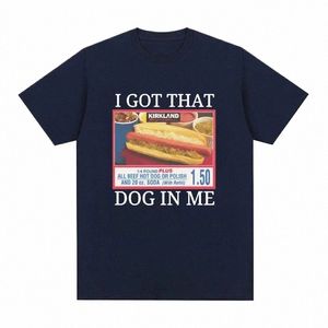 J'ai eu ce chien en moi Costco T-shirt graphique drôle Kirkland Hot Dog Meme Tee Shirt hommes femmes style vintage T-shirt à manches courtes r9Ki #