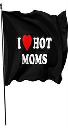 I Love Moms Flags 3x5 Hanging All Pays National Digital Printing 100D Polyester avec STAPS268E1751935