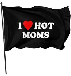 I Love Moms Flags 3x5 Hanging All Pays National Digital Printing 100D Polyester avec STAPS268E1322875