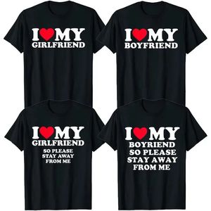 Ik hou van mijn vriendje, ik hou van mijn vriendin shirt, dus blijf alsjeblieft weg van me grappig