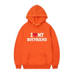 Ik hou van mijn vriendin vriendje Hoodies vrouwen Koreaanse stijl grappige grafische y2k esthetische kleding vrouwen anime sweatshirts