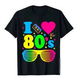 J'adore les t-shirts des années 80 pour les hommes Party Funny Vintage Brithday T-shirt Gifts Tops TEES PUR COTTON CASUX 240509