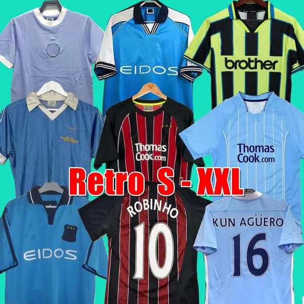 I Man Soccer Jerseys 98 99 00 11 12 City Kids Kit Set 1998 1999 2000 2011 2012 1972 EIDOSX Gallaghe WEAHER Teveze Kuni Chemises Kit 07