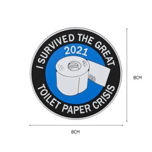 J'ai survécu au grand papier toilettes TP Crisis 2020 Broidered Patches Army Military Stickers on Clothes Patch Badge