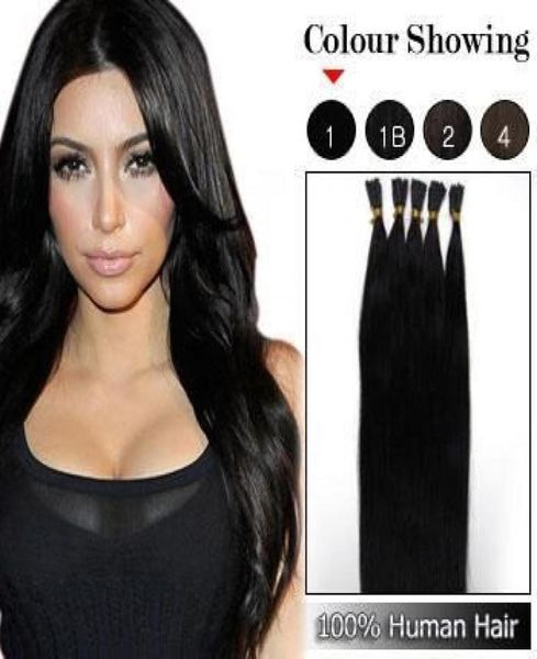 Je pointe les extensions de cheveux de fusion 18 20 extensions de cheveux naturels kératine 1g s 100g pc stick indien remy extension de cheveux humains 4488639