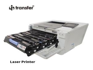 Je transfère les matériaux de transfert de chaleur imprimante compatible cartouche de toner de couleur blanche compatible pour l'imprimante cartouche de toner blanc CMYKW3153377374