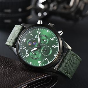 I Montres-bracelets pour 2023 Nouvelles montres pour hommes Cinq aiguilles Tous les cadrans Montre à quartz de haute qualité Top Marque de luxe Chronographe Horloge Ceinture en acier et cuir Cadeau de mode