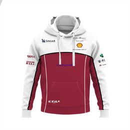 I12h 2023 Mode F1 Vestes à capuche pour hommes Sweat-shirt Formule 1 Team Alpha Romeo Racing Impression 3D Col rond pour femmes P925