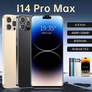 I14 Pro Mobile Smartphone Capsule Écran 6,8 pouces 2 Go + 16 Go True 4G 5G Smart Phone Android.Pas iPhone.