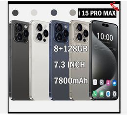 I15 Pro Max 5G Android 13 Factory Smartphone déverrouillé 7.3 "Double SIM Phones Factory Offre pas cher prix bas 100% NOUVEAU TÉLÉPHONES MELLOPES DE PARRANTIF