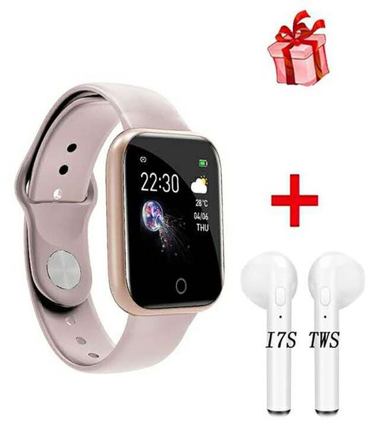 I5 Women Waterproof Smart Watch P70 P68 Bluetooth Smartwatch para Apple iPhone Heart Relip Monitor Rastreador D20 Metal Dial13339348