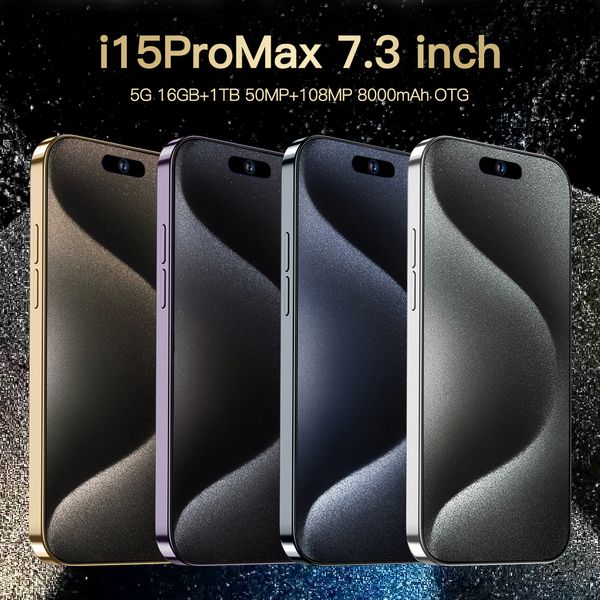 I5Promax Nuevo 4G Android 3+64 Smartphone Pantalla Cápsula de 7,3 pulgadas Dual SIM Standby Play Store 3G 4G Teléfono