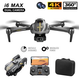 I6 Max Drone Professional 4K Camera WiFi FPV Brushless Tifting Obstacle Vermijding Night Vision Aerial Photography RC Quadcopter