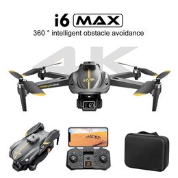 I6 Max RC Drone 4K HD Dual Camera Power sans Brushless Power FPV Dron 360 Intelligent Obstacle Evitation Optical Flow Hoverring Quadcopter Drones Toy Gift