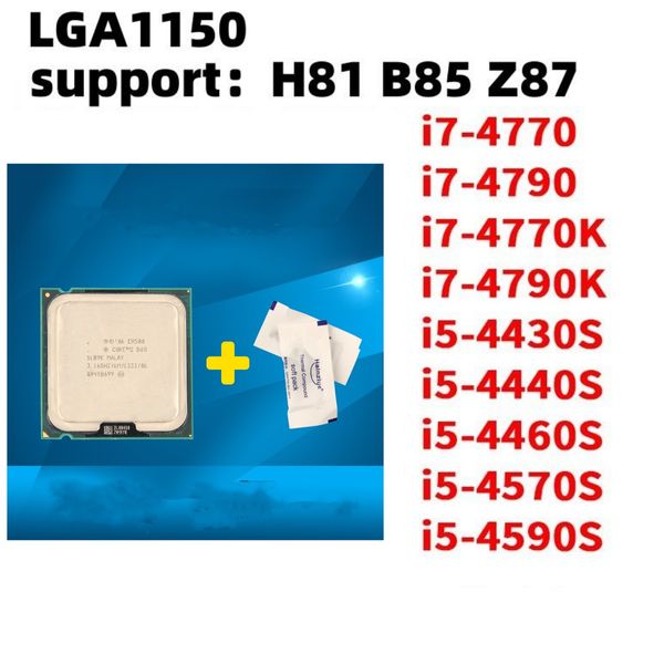 i7-4770 i7-4790 i7-4770k i7-4790k i5-4430s i5-4440s i5-4460s i5-4570s i5-4590s Ordinateur CPU ordinateur de bureau qualité de la puce bien testée