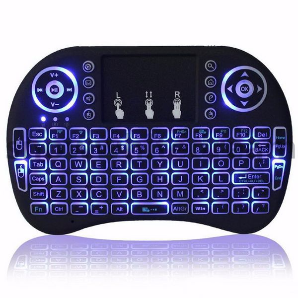 I8 Mini ratón inalámbrico teclado 2,4G Flymouse portátil Control remoto por voz inteligente