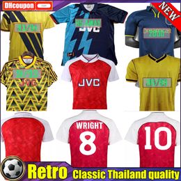 Ian 1990 1992 Wright camisetas de fútbol retro Tony Cole ROCASTLE Dixon Campbell Merson Smith clásico vintageCamisetas De Futbol calidad tailandesa superior