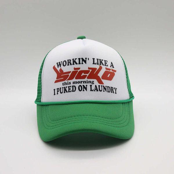 Ian Connor Sicko Trucker Hat New Mesh Truck Driver Breatable Sunshade Duck Tongue Hat 32