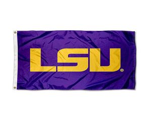 IANA State LSU Tigers Purple Flag Livraison gratuite 150x90cm Impression Polyester M Club Sports M Flag avec laiton Grommets4057756