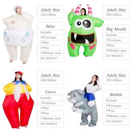 Iatable Policeman Funny Blow Up Suit Party Vêtements Fancy Dishy Halloween Costume For Adult Jum Mascot