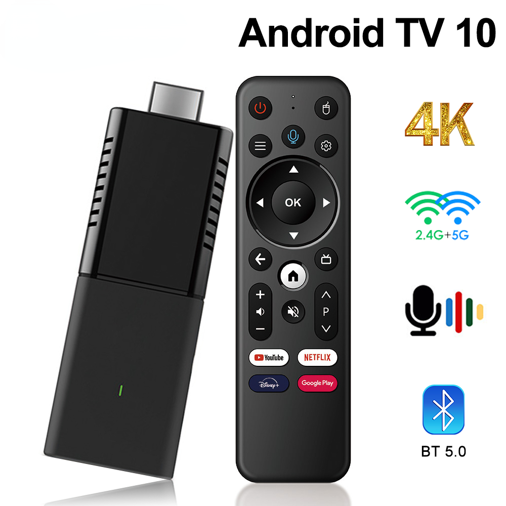 IATV Q3 TV Stick Android 10.0 ATV TV Dongle Allwinner H313 2G 16G BT5.0 2.4G 5G Dual Wifi 4K HD Set Top Box Smart TV Box