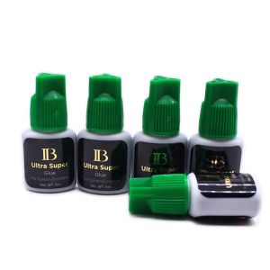 IB Ultra Super Glue Individud Fast Séchage des cils Extensions Glue Green Green 5ML Corée Adhesive Black Beauty Tools