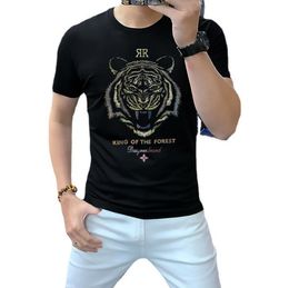 IB102 T-shirt de créateur confortable été blanc à manches courtes le roi de la forêt tigre hommes t-shirt t-shirt vêtements pour hommes
