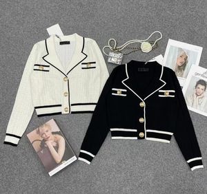 IB23C hoogwaardige luxe truien dames op maat gemaakte kraag met lange mouwen kasjmier vest designer trui dameskleding