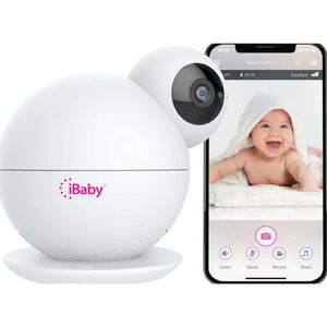 Ibaby M8L Wifi Baby Monitor con cámara, audio, seguimiento del sueño, alertas de movimiento, inalámbrica 360 PAN 110 Tilt, sensor de temperatura, Video HD Full HD 1080p, soporte de visión nocturna