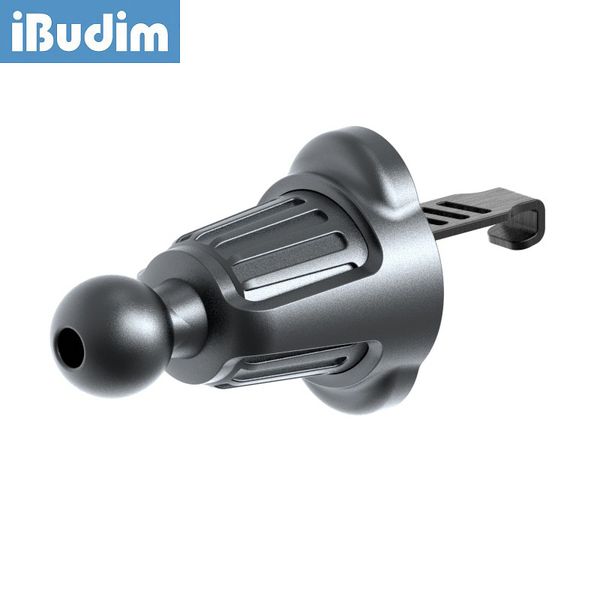 iBudim Universal Car Air Vent Clip Upgrade Metal Hook Clamp 17mm Ball Head Base pour Car Mobile Phone Holder Mount GPS Bracket