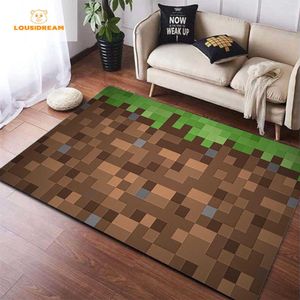 IC Pixel Style Game Bath Door Mat Alfombras Alfombra Cocina Linda Habitación Gamer Alfombra Bienvenido Sala de juegos Felpudo Mat Decoración para el hogar HKD230809