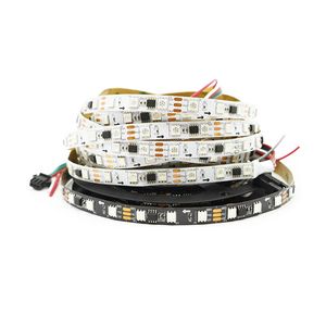 IC2811 Bande Led Programmable et Adressable 5050 Numérique BRG LED Lumière 72LED/m IP67 Tube Étanche Dream Magics Couleur 12V 30LEDs/m Blanc PCB CRESTECH168