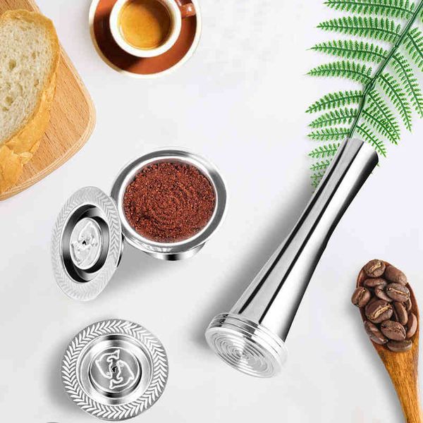 Icafilascapsule para Nespresso Cápsula rellenable reutilizable Crema Espresso Filtro de café reutilizable